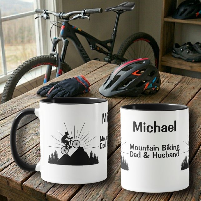 Mountainbike-Vater Tasse (Von Creator hochgeladen)