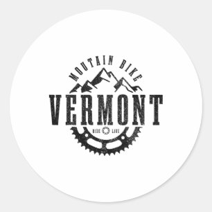 Mountainbike Vermont Mtb Downhill-Fahren Vintage Runder Aufkleber