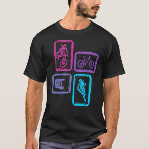 Mountainbike Vintage MTB Radfahren Frauen Kinder M T-Shirt