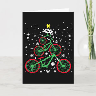 Mountainbike-Weihnachtslichter Mountainbiken Weihn Karte