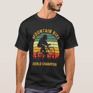 Mountainbike Weltmeister Vintag Retro T-Shirt