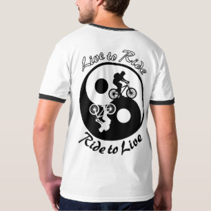 Mountainbike Yin Yan Live, zum des T-Shirts zu