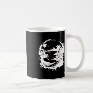 Mountainbike-Zeichnen Trailfahren Kaffeetasse