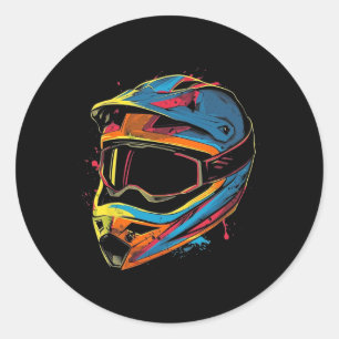 Mountainbikehelm Runder Aufkleber
