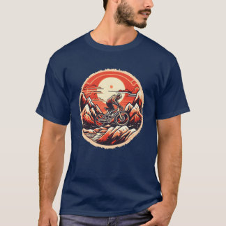 Mountainbiken 90er Farben Freund T-Shirt
