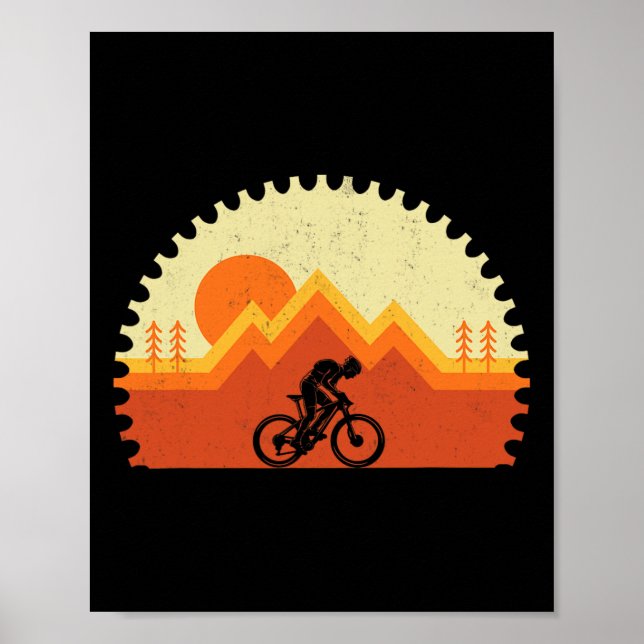 Mountainbiken - Ausrüstung Mtb Fahren Radfahrer Bi Poster (Vorne)