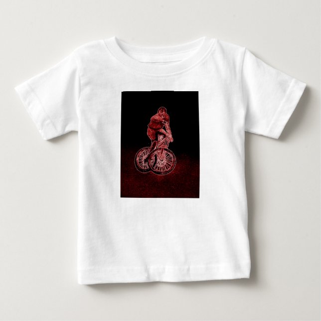 Mountainbiken Baby T-shirt (Vorderseite)
