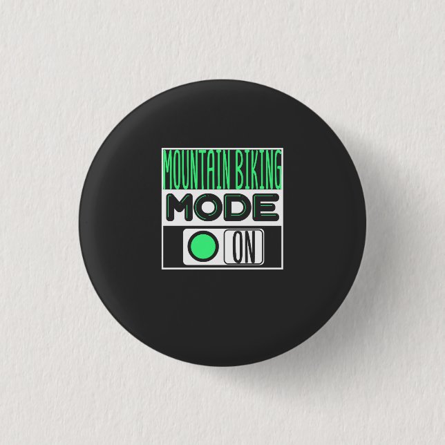 Mountainbiken Button (Vorderseite)