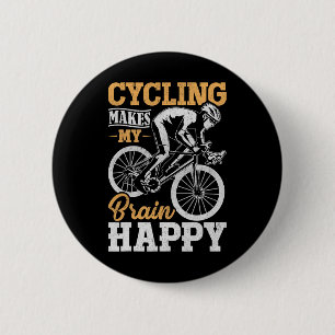 Mountainbiken Fahrradliebhaber Straßenfahrrad Radf Button