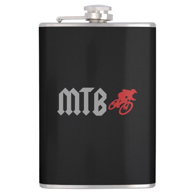 Mountainbiken Flachmann (Vorderseite)