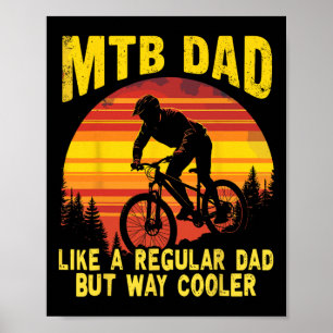 Mountainbiken für Papa Biker Mtb Fahrrad Bike Poster