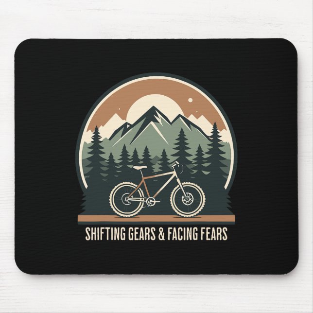 Mountainbiken: Gänge schalten und Ängste überwinde Mousepad (Vorne)