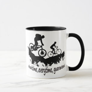 Mountainbiken Gute Zeit Inspiration Zitat Tasse