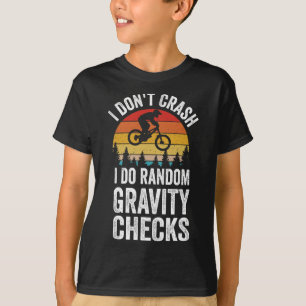 Mountainbiken Ich stürze nicht Ich mache zufällige T-Shirt