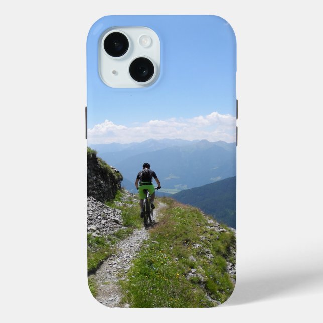 Mountainbiken im Grünen Case-Mate iPhone Hülle (Rückseite)