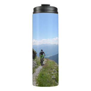 Mountainbiken im Grünen Thermosbecher