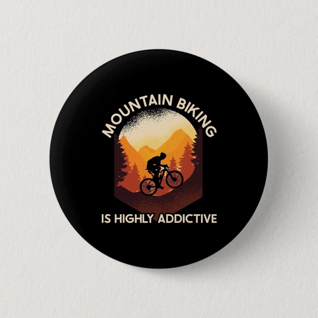 Mountainbiken ist sehr ansprechend button (Vorderseite)