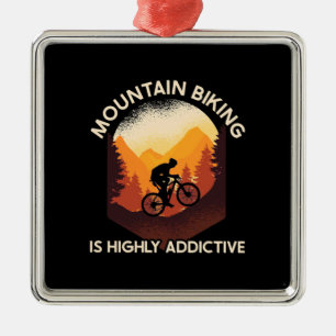Mountainbiken ist sehr ansprechend ornament aus metall