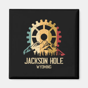 Mountainbiken Jackson Hole Wyoming Magnet