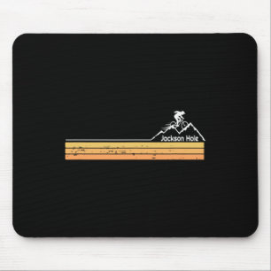 Mountainbiken Jackson Hole Wyoming weiblicher Berg Mousepad