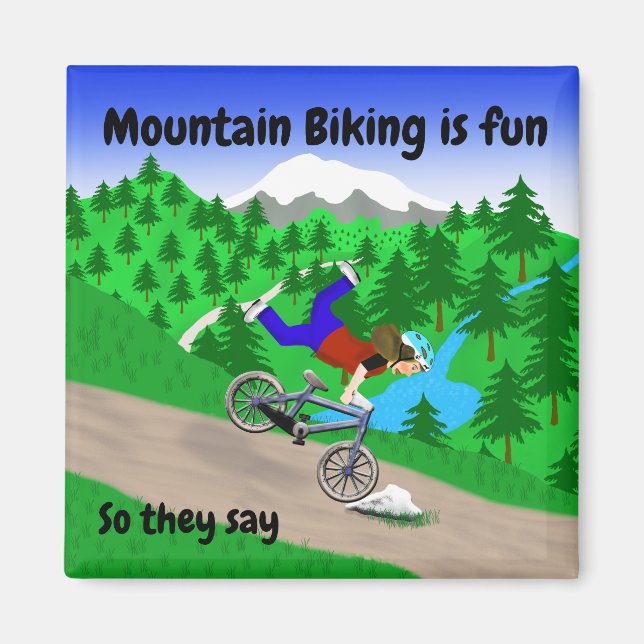 Mountainbiken Magnet (Vorne)