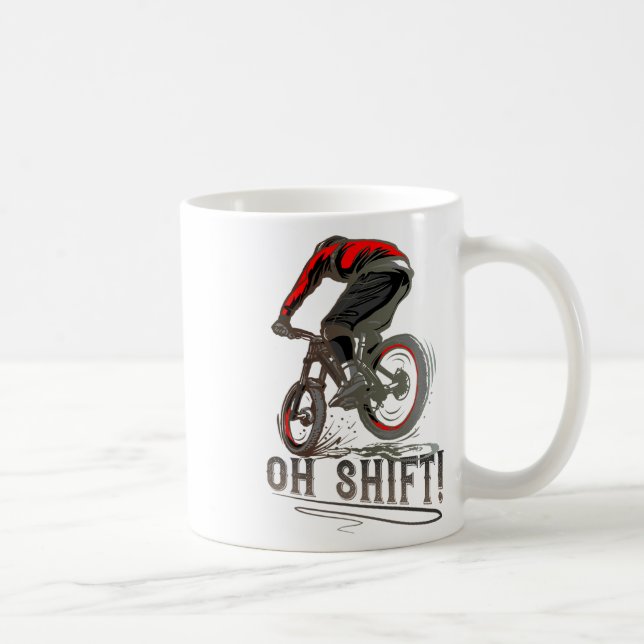 Mountainbiken MTB-Fahren Oh Shift  Kaffeetasse (Rechts)