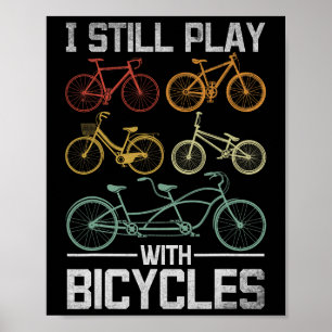 Mountainbiken Radfahrer Cyclist Ich Spiele Immer N Poster