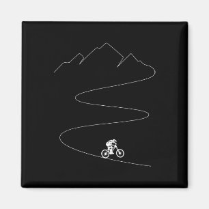 Mountainbiken - Radfahrer Fahrrad Single Tra Magnet