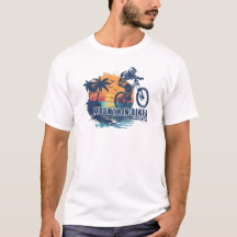 Mountainbiker-Grafik-T-Shirt für MTB-Radsport