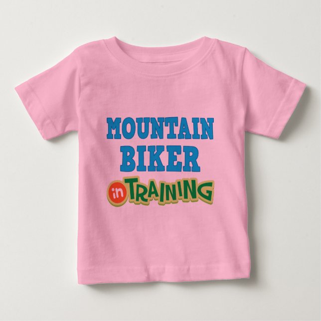 Mountainbiker im Training (Zukunft) Baby T-shirt (Vorderseite)