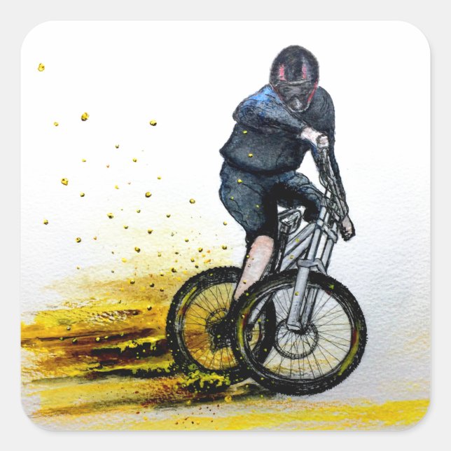 Mountainbiker MTB BMX CYCLIST Stickers (Vorderseite)