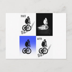 Mountainbiker MTB BMX CYCLIST Stickers Postkarte