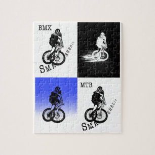 Mountainbiker MTB BMX CYCLIST Stickers Puzzle