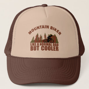 Mountainbiker Papa wie ein normaler Papa, aber coo Truckerkappe