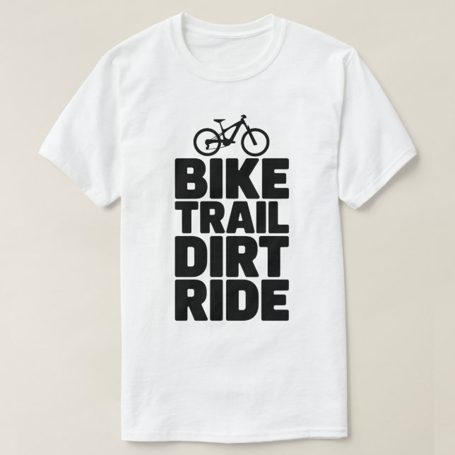 Mountainbiker Silhouette Adventure Design T-Shirt (Design vorne)