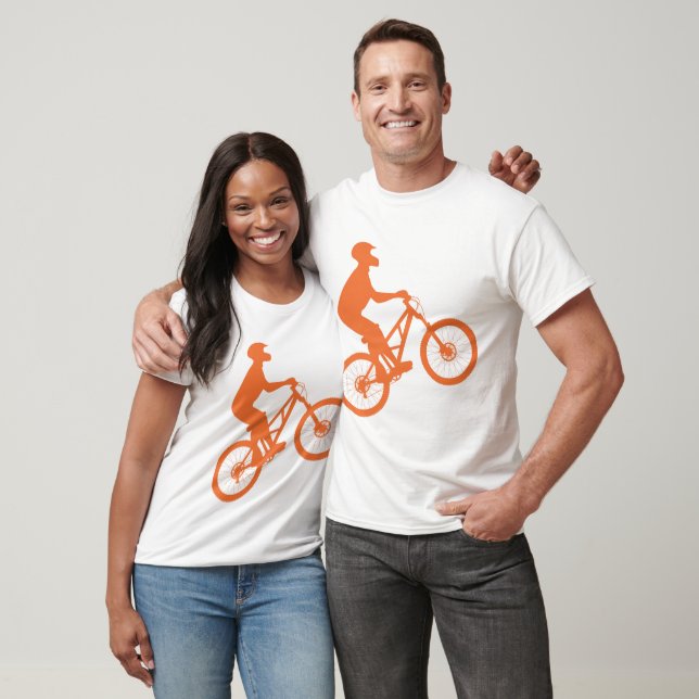 Mountainbiker-Silhouette T-Shirt (Unisex)