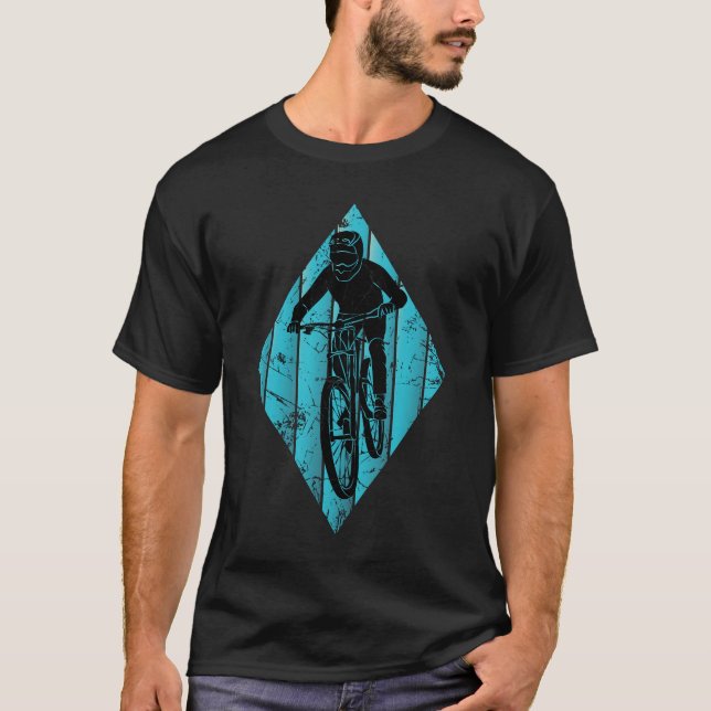 Mountainbiker Vintag T-Shirt (Vorderseite)