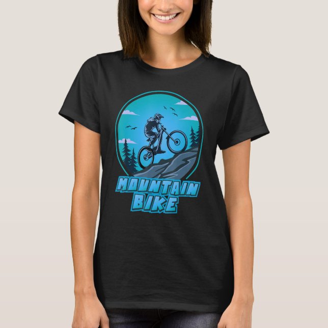 Mountainbiking - es wird nie einfacher T-Shirt (Vorderseite)