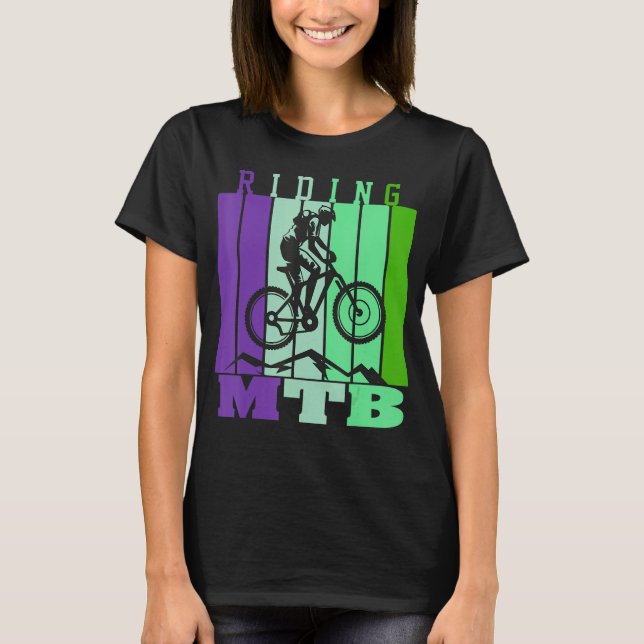 Mountainbiking - es wird nie einfacher T-Shirt (Vorderseite)