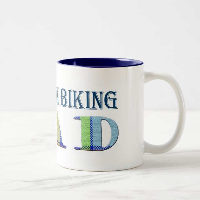 MountainBikingDad Zweifarbige Tasse (Rechts)