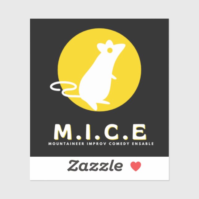 Mountaineer Improv Comedy Ensemble Vinyl Sticker (Blatt)