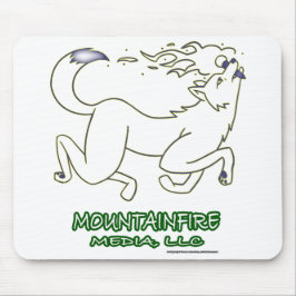 MountainFire Media Leaping Coyote Design #2 auf ei Mousepad