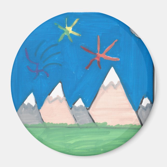 Mountains and Fireworks Magnet (Vorne)