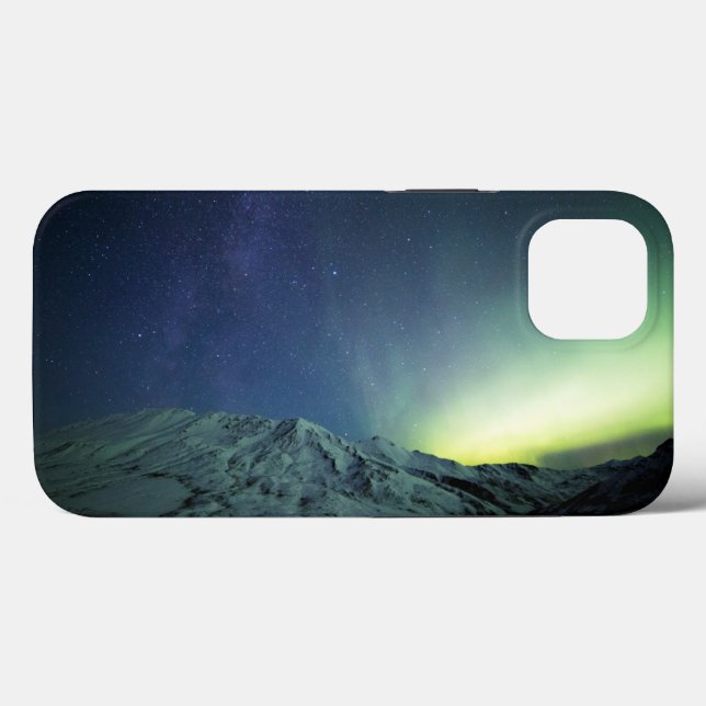 Mountains | Aurora Borealis & Milky Way Alaska Case-Mate iPhone Hülle (Rückseite (Horizontal))