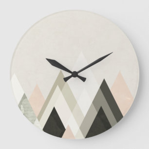 Mountains Beyond Mountains III Große Wanduhr
