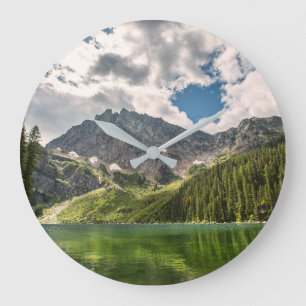 Mountains   Cabinet Mountains, Montana Große Wanduhr