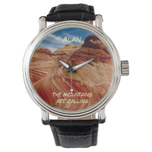 Mountains Calling, Name, Hiker, the Wave Wrist Armbanduhr