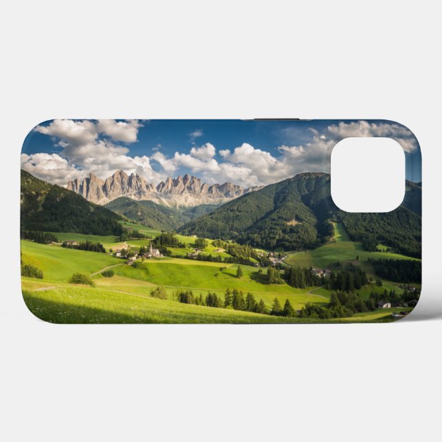 Mountains | Funes Valley, Dolomites, Italy Case-Mate iPhone Hülle (Rückseite (Horizontal))