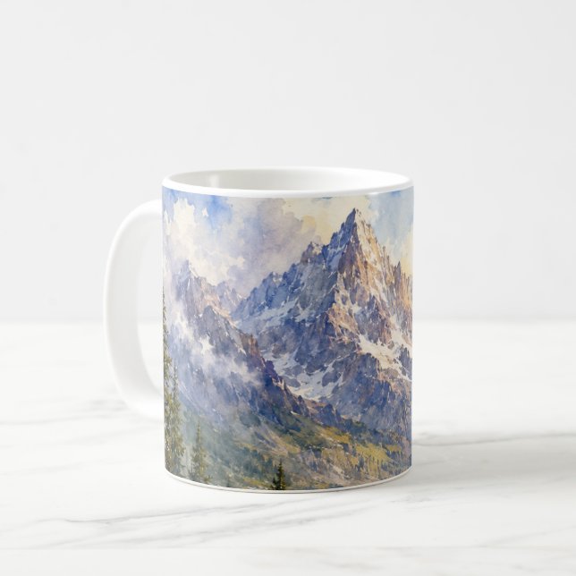 Mountains Mug Kaffeetasse (Vorderseite Links)