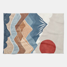 Mountains Sunset Beauty Geschirrtuch